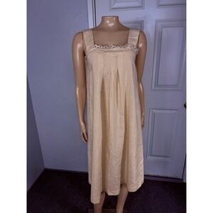 Vintage 70s Mary jane By Corey Women Dress 4 Lace Embroidered Eyelet A-line RR28